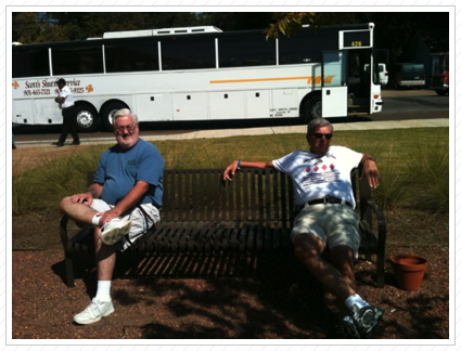 Bill & Charlie Waiting for the Tour, B.B. King, B.B. King Museum, Indianola, MS
