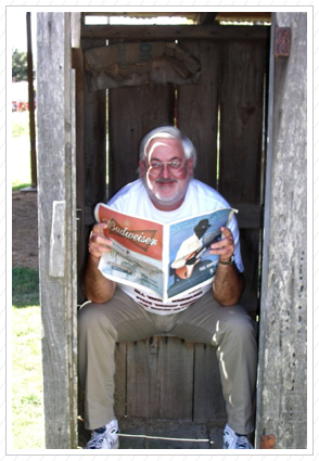 Bill in Outhouse, Shack Up Inn, Clarksdale, MS