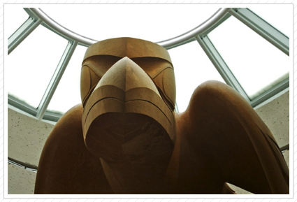 Eagle Sculpture, Mus. of Anthro. ©